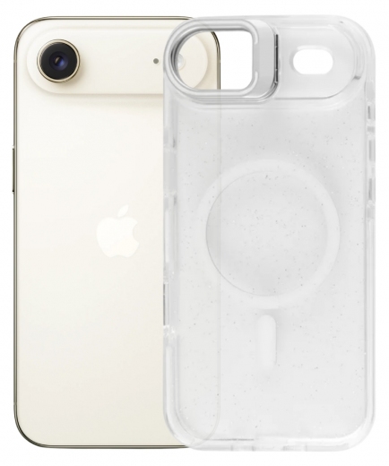 Панель BeCover FIBRA Star Shine with MagSafe для Apple iPhone 17 Air (715424) White - фото - интернет-магазин электроники и бытовой техники TTT