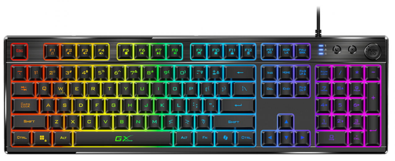 Клавиатура проводная GENIUS Scorpion K7 Plus Black - фото - интернет-магазин электроники и бытовой техники TTT