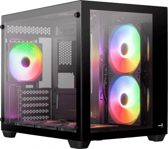 Корпус AeroCool Dryft Mini G-BK-v2 (ACCS-ES02163.11) Black  - фото - інтернет-магазин електроніки та побутової техніки TTT