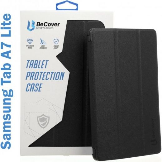 Чохол BeCover Smart Case для Samsung Galaxy Tab A7 Lite SM-T220 / SM-T225 (706470) Black  - фото Чохол BeCover Smart Case для Samsung Galaxy Tab A7 Lite SM-T220 / SM-T225 (706470) Black  - фото - інтернет-магазин електроніки та побутової техніки TTT