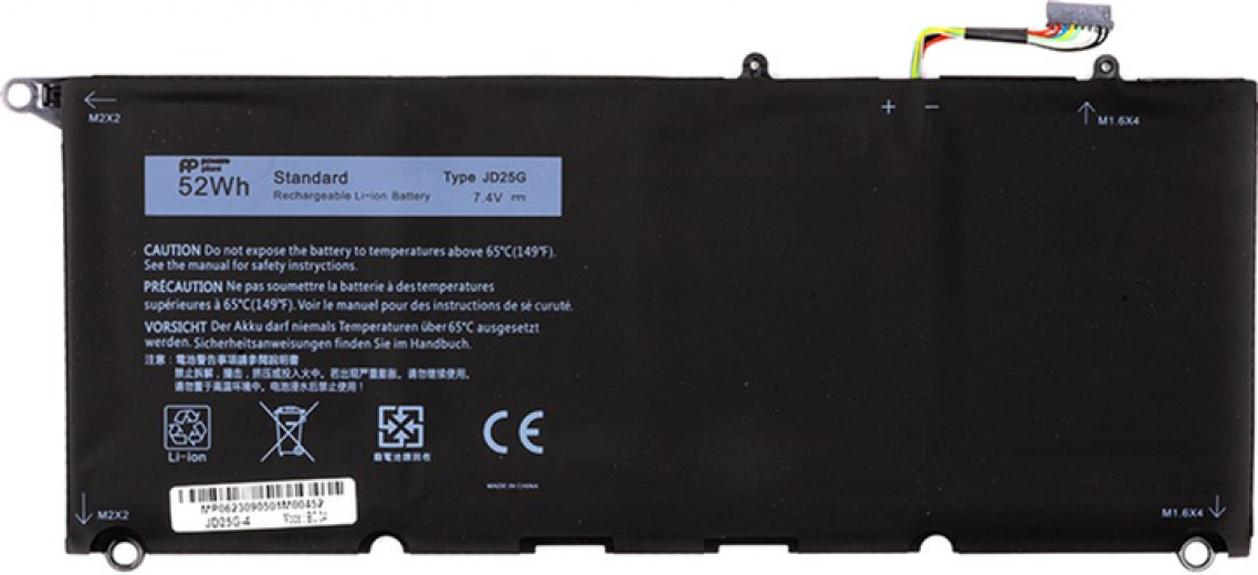 Аккумулятор PowerPlant для ноутбуков DELL XPS 13 9350 (JD25G) 7.4V 52Wh (NB441891) - фото - интернет-магазин электроники и бытовой техники TTT
