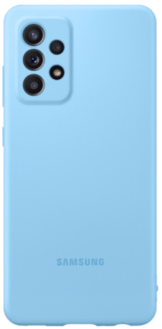 Панель Silicone Cover для Samsung Galaxy A52 (A525) EF-PA525TLEGRU Blue - фото - інтернет-магазин електроніки та побутової техніки TTT