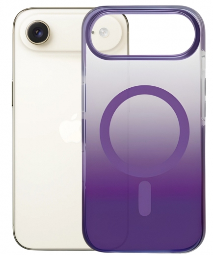 Панель BeCover FIBRA Shock-Proof case with MagSafe для Apple iPhone 17 Air (715453) Deep Purple - фото - інтернет-магазин електроніки та побутової техніки TTT