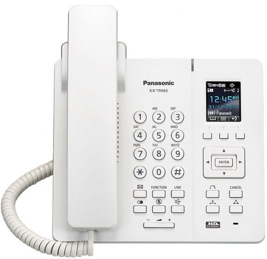 IP-DECT телефон Panasonic KX-TPA65 (KX-TPA65RU) White - фото - интернет-магазин электроники и бытовой техники TTT