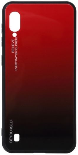 Панель BeCover Gradient Glass для Samsung Galaxy M10 2019 SM-M105 (BC_703872) Red-Black - фото - интернет-магазин электроники и бытовой техники TTT