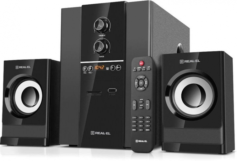 Акустична система Real-El M-355 (EL121300015) Black  - фото - інтернет-магазин електроніки та побутової техніки TTT