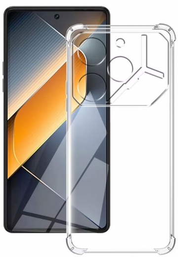 Панель BeCover Anti-Shock для Tecno POVA 6 (LI7) (712784) Clear - фото - інтернет-магазин електроніки та побутової техніки TTT