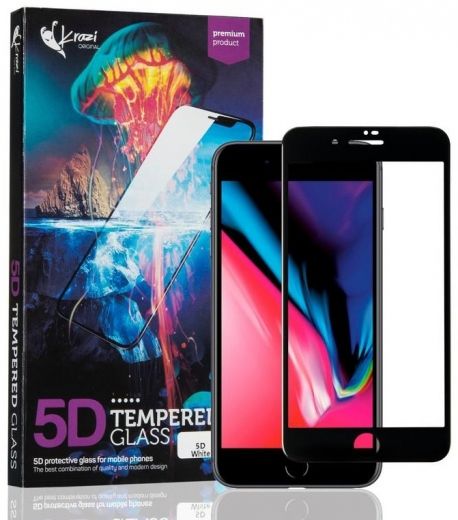 Защитное стекло Krazi 5D iPhone 7/8 Black - фото - интернет-магазин электроники и бытовой техники TTT