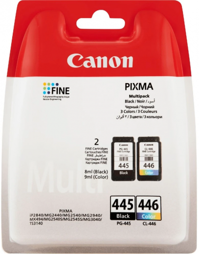 Набор картриджей Canon PG-445 / Cl-446 Multi Pack Black + Color (8283B004) - фото - интернет-магазин электроники и бытовой техники TTT