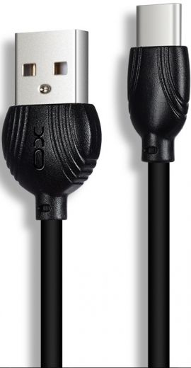 Кабель USB XO NB32 type-C 1m 2.4A Black - фото - интернет-магазин электроники и бытовой техники TTT