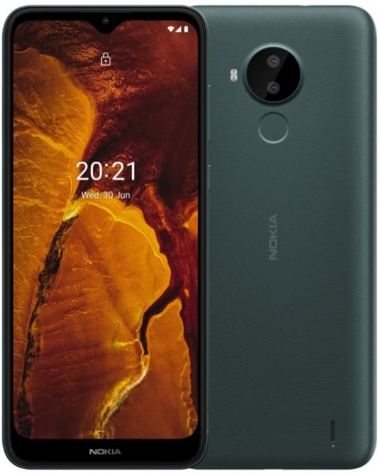 Смартфон Nokia C30 2/32Gb DS Green - фото - інтернет-магазин електроніки та побутової техніки TTT