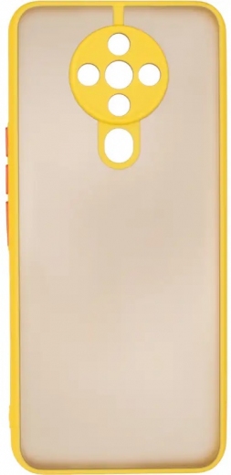 Панель Gelius Bumper Mat Case для Tecno Spark 6 Yellow - фото - інтернет-магазин електроніки та побутової техніки TTT