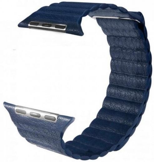 Ремешок Apple Leather Loop Band for Apple Watch 38mm/40mm Blue - фото - интернет-магазин электроники и бытовой техники TTT