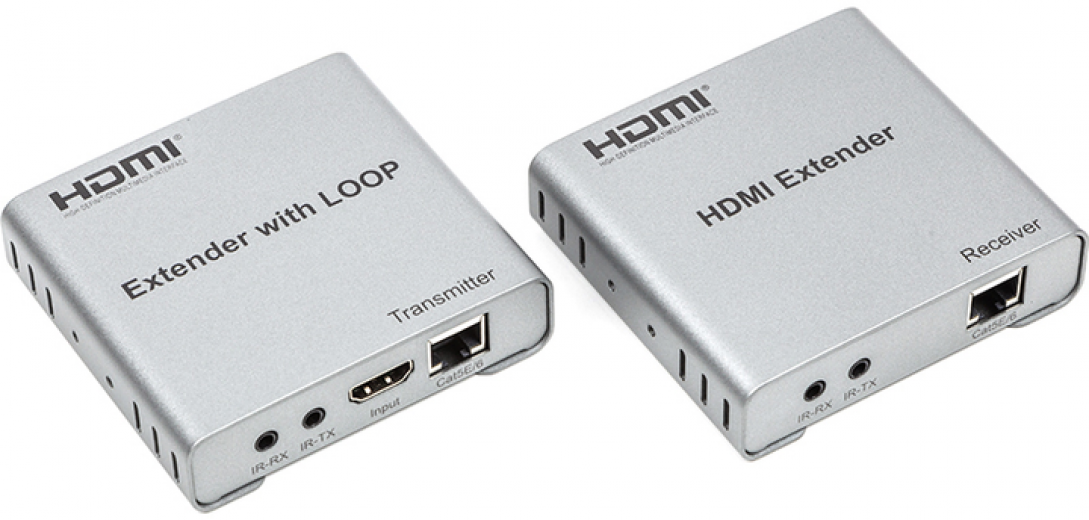 Подовжувач HDMI-сигналу PowerPlant HDMI 4K/30 hz до 100 м через CAT5E/6 loop-out (HDES12-LOOP) (CA912964) - фото Подовжувач HDMI-сигналу PowerPlant HDMI 4K/30 hz до 100 м через CAT5E/6 loop-out (HDES12-LOOP) (CA912964) - фото - інтернет-магазин електроніки та побутової техніки TTT