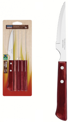 Набор ножей для стейка Tramontina Barbecue Polywood 101.6 мм (21109/674) - фото - интернет-магазин электроники и бытовой техники TTT