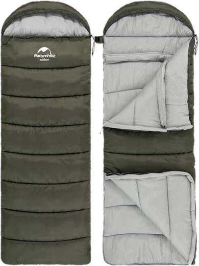 Спальный мешок с капюшоном Naturehike U350 NH20MSD07 Hollow cotton Right Green - фото Спальный мешок с капюшоном Naturehike U350 NH20MSD07 Hollow cotton Right Green - фото - интернет-магазин электроники и бытовой техники TTT