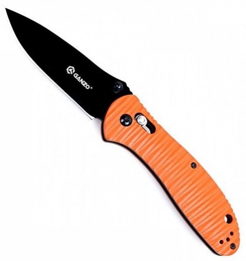Туристический нож Ganzo G7393P (G7393P-OR) Orange - фото - интернет-магазин электроники и бытовой техники TTT