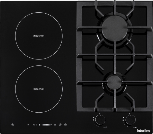Варочная поверхность комбинированная INTERLINE HCV 560 KGF BA - фото Варочная поверхность комбинированная INTERLINE HCV 560 KGF BA - фото - интернет-магазин электроники и бытовой техники TTT