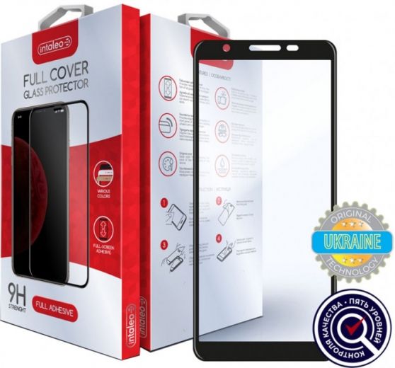 Захисне скло Intaleo Full Glue для Samsung Galaxy A01 Core (1283126505027) Black - фото - інтернет-магазин електроніки та побутової техніки TTT