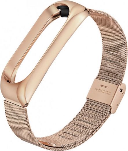 Ремінець BeCover Metal для Xiaomi Mi Smart Band 5 (705149) Rose Gold - фото - інтернет-магазин електроніки та побутової техніки TTT