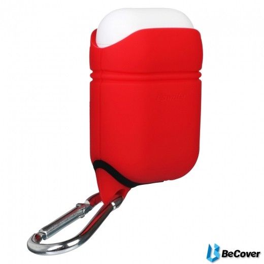 Чехол Rainproof i-Smile для Apple AirPods IPH1421 (702356) Red - фото - интернет-магазин электроники и бытовой техники TTT
