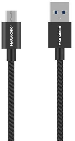 Кабель USB Marakoko MCB23 microUSB 1m 2A Black - фото - інтернет-магазин електроніки та побутової техніки TTT
