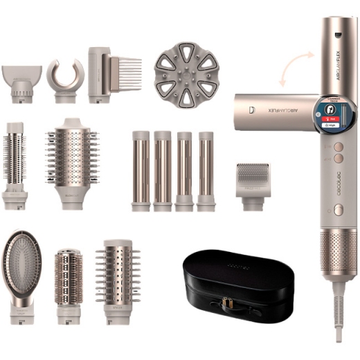 Стайлер Cecotec AirGlam 14in1 Flex (A01_EU01_114727) Champagne - фото - інтернет-магазин електроніки та побутової техніки TTT
