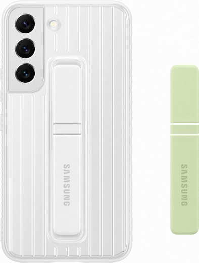 Накладка Samsung Protective Standing Cover для Samsung Galaxy S22 (EF-RS901CWEGRU) White - фото Накладка Samsung Protective Standing Cover для Samsung Galaxy S22 (EF-RS901CWEGRU) White - фото - інтернет-магазин електроніки та побутової техніки TTT