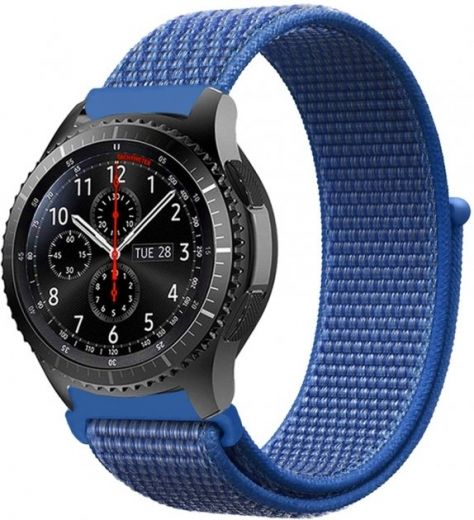Ремешок BeCover Nylon Style для Samsung Galaxy Watch 42mm/Watch Active/Active 2 40/44mm/Watch 3 41mm/Gear S2 Classic/Gear Sport (705818) Blue - фото - интернет-магазин электроники и бытовой техники TTT