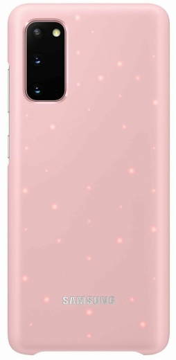 Панель Samsung LED Cover для Samsung Galaxy S20 (EF-KG980CPEGRU) Pink - фото - інтернет-магазин електроніки та побутової техніки TTT