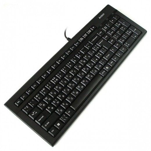 Клавиатура A4Tech KR-85 PS/2 Black - фото - интернет-магазин электроники и бытовой техники TTT