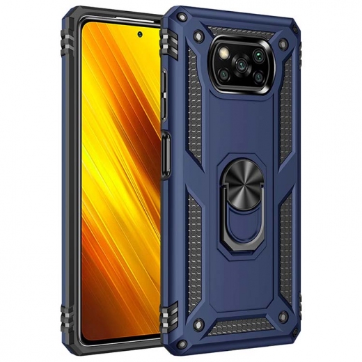 Панель BeCover Military для Poco X3 / Poco X3 Pro (705644) Blue - фото - інтернет-магазин електроніки та побутової техніки TTT