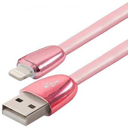 Кабель Evoc Glitter Series Lightning Quick Cable 1 м Rose Gold - фото - інтернет-магазин електроніки та побутової техніки TTT