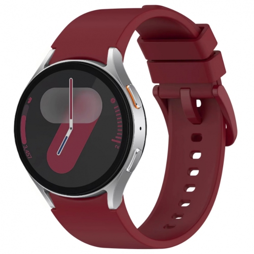 Ремешок BeCover Tape для Samsung Galaxy Watch (20mm) 3 41mm/4/5/6/7 40-44mm (712061) Red Wine - фото - интернет-магазин электроники и бытовой техники TTT
