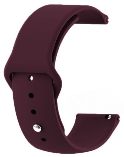Ремінець BeCover для Xiaomi iMi KW66 / Mi Watch Color / Haylou LS01 / Haylou LS02 (706358) Purple-Wine - фото - інтернет-магазин електроніки та побутової техніки TTT