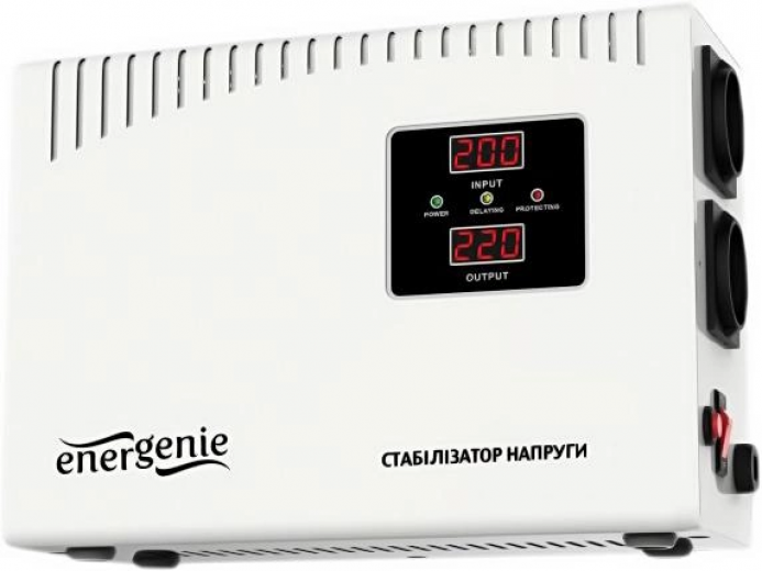 Стабилизатор напряжения EnerGenie 2000 ВА (EG-AVR-DW2000-01) - фото Стабилизатор напряжения EnerGenie 2000 ВА (EG-AVR-DW2000-01) - фото - интернет-магазин электроники и бытовой техники TTT