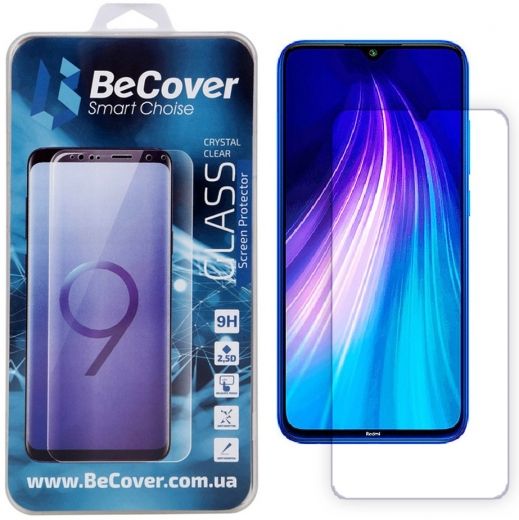 Захисне скло BeCover для Xiaomi Redmi Note 8/8T (BC_704119) Crystal Clear Glass - фото - інтернет-магазин електроніки та побутової техніки TTT