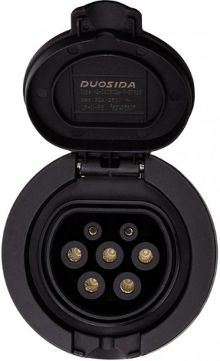 Розетка Duosida для зарядной станции электромобиля Type 2 (Female), 32 A, 3-фазная (EV200238) - фото Розетка Duosida для зарядной станции электромобиля Type 2 (Female), 32 A, 3-фазная (EV200238) - фото - интернет-магазин электроники и бытовой техники TTT