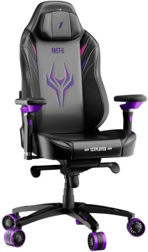 Крісло геймерське 1STPLAYER F.A.S.T. Black-Purple - фото - інтернет-магазин електроніки та побутової техніки TTT