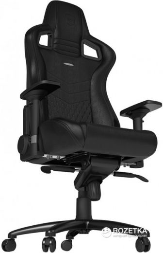 Кресло геймерское NOBLECHAIRS Epic Series Real Leather (GAGC-033) Black - фото - интернет-магазин электроники и бытовой техники TTT