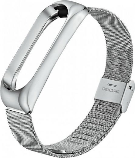 Ремінець BeCover Metal для Xiaomi Mi Smart Band 5 (705147) Silver - фото - інтернет-магазин електроніки та побутової техніки TTT