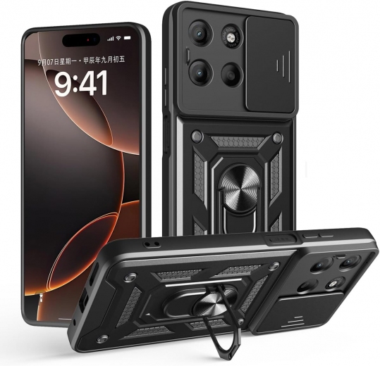 Панель BeCover Military для Motorola Moto G15 / G15 Power (713530) Black - фото - інтернет-магазин електроніки та побутової техніки TTT