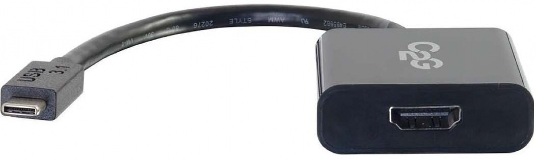 Адаптер C2G USB-C на HDMI (CG80512) Black - фото - інтернет-магазин електроніки та побутової техніки TTT