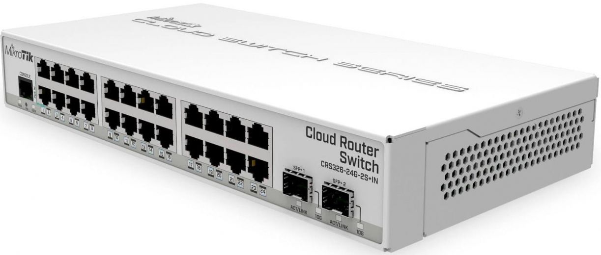 Коммутатор MikroTik CRS326-24G-2S+IN - фото Коммутатор MikroTik CRS326-24G-2S+IN - фото - интернет-магазин электроники и бытовой техники TTT