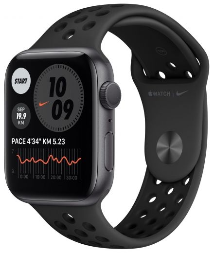Apple Watch Nike Series 6 44mm Space Grey Aluminium Case with Anthracite Black Nike Sport Band MG173 (MG173UL/A) - фото - інтернет-магазин електроніки та побутової техніки TTT