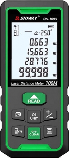 Лазерный дальномер Sndway SW-100G - фото - интернет-магазин электроники и бытовой техники TTT