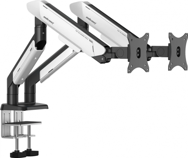 Настольное крепление для двух мониторов Anda Seat Stealth PRO II Duo 17''-42'' (AD-W-A9-2S-BW) Black & White - фото - интернет-магазин электроники и бытовой техники TTT