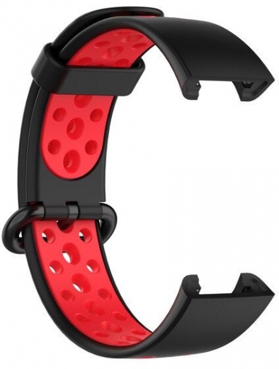 Ремешок BeCover Vents Style для Xiaomi Redmi Smart Band 2 (709424) Black-Red - фото - интернет-магазин электроники и бытовой техники TTT