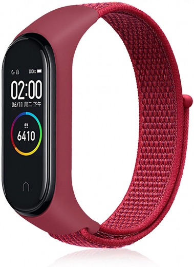 Ремінець BeCover Nylon Style для Xiaomi Mi Smart Band 7 (707670) Red - фото - інтернет-магазин електроніки та побутової техніки TTT