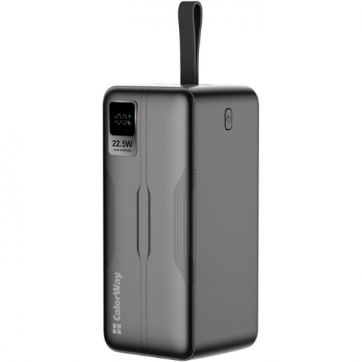 УМБ ColorWay Power Bank 50000 mAh Digital Display (USB QC3.0 + USB-C Power Delivery 22.5W) (CW-PB500LPC5BK-PDD) Black - фото - интернет-магазин электроники и бытовой техники TTT